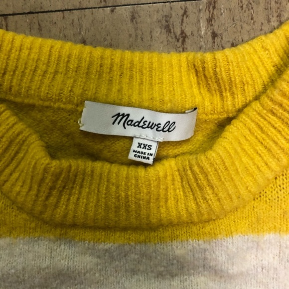 Madewell Merino wool/alpaca blend colorful striped sweater xxs - Picture 2 of 5